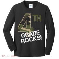 4th Grade Rocks Camo Kids Long Sleeve Shirt thumb 0