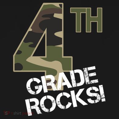 4th Grade Rocks Camo Wool Snapback Cap