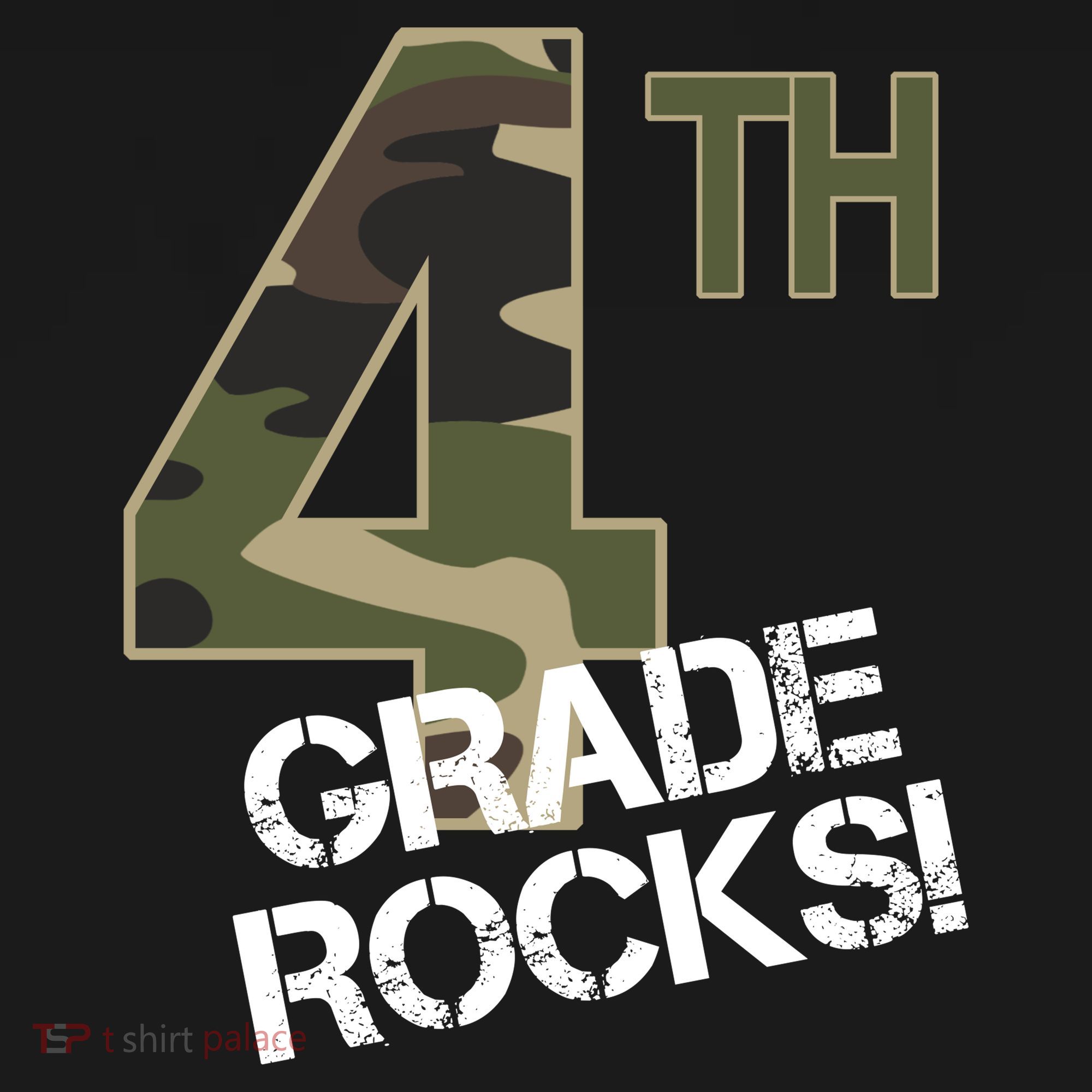 4th Grade Rocks Camo Wool Snapback Cap