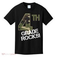 4th Grade Rocks Camo Kids T-Shirt thumb 0