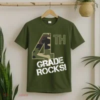 4th Grade Rocks Camo T-Shirt thumb 2