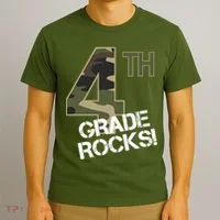 4th Grade Rocks Camo T-Shirt thumb 3