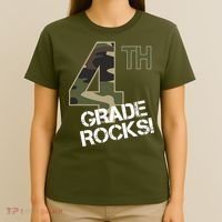 4th Grade Rocks Camo T-Shirt thumb 4