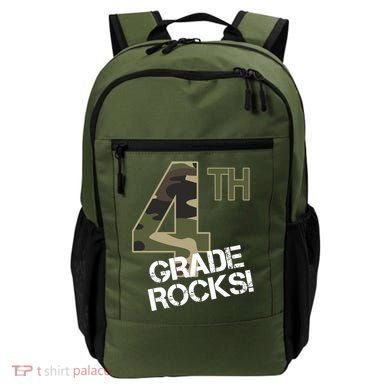 4th Grade Rocks Camo Backpack