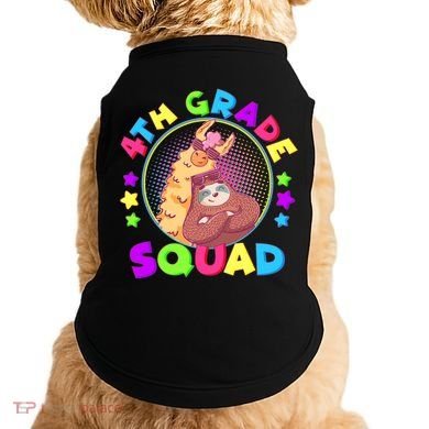 4th Grade Squad Llama Sloth Doggie Tank