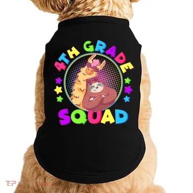 4th Grade Squad Llama Sloth Doggie Tank