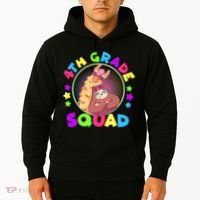 4th Grade Squad Llama Sloth Hoodie thumb 2