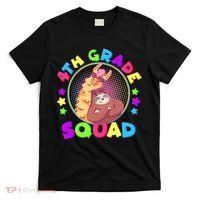 4th Grade Squad Llama Sloth T-Shirt thumb 0