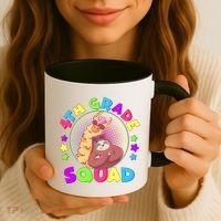 4th Grade Squad Llama Sloth Coffee Mug thumb 3