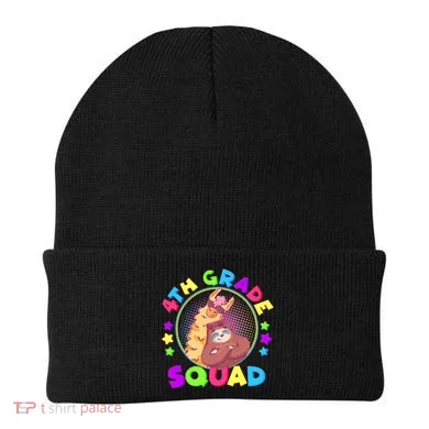 4th Grade Squad Llama Sloth Beanie