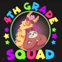 4th Grade Squad Llama Sloth Baby Bodysuit thumb 2