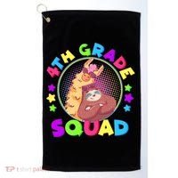 4th Grade Squad Llama Sloth Golf Towel thumb 0