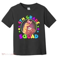 4th Grade Squad Llama Sloth Toddler T-Shirt thumb 0
