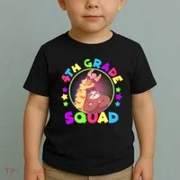 4th Grade Squad Llama Sloth Toddler T-Shirt thumb 2