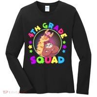 4th Grade Squad Llama Sloth Women's Long Sleeve Shirt thumb 0