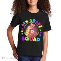 4th Grade Squad Llama Sloth Kids T-Shirt thumb 2