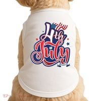 4th of July Celebrate USA Independence Day Doggie Tank thumb 0