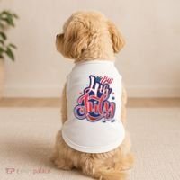 4th of July Celebrate USA Independence Day Doggie Tank thumb 2