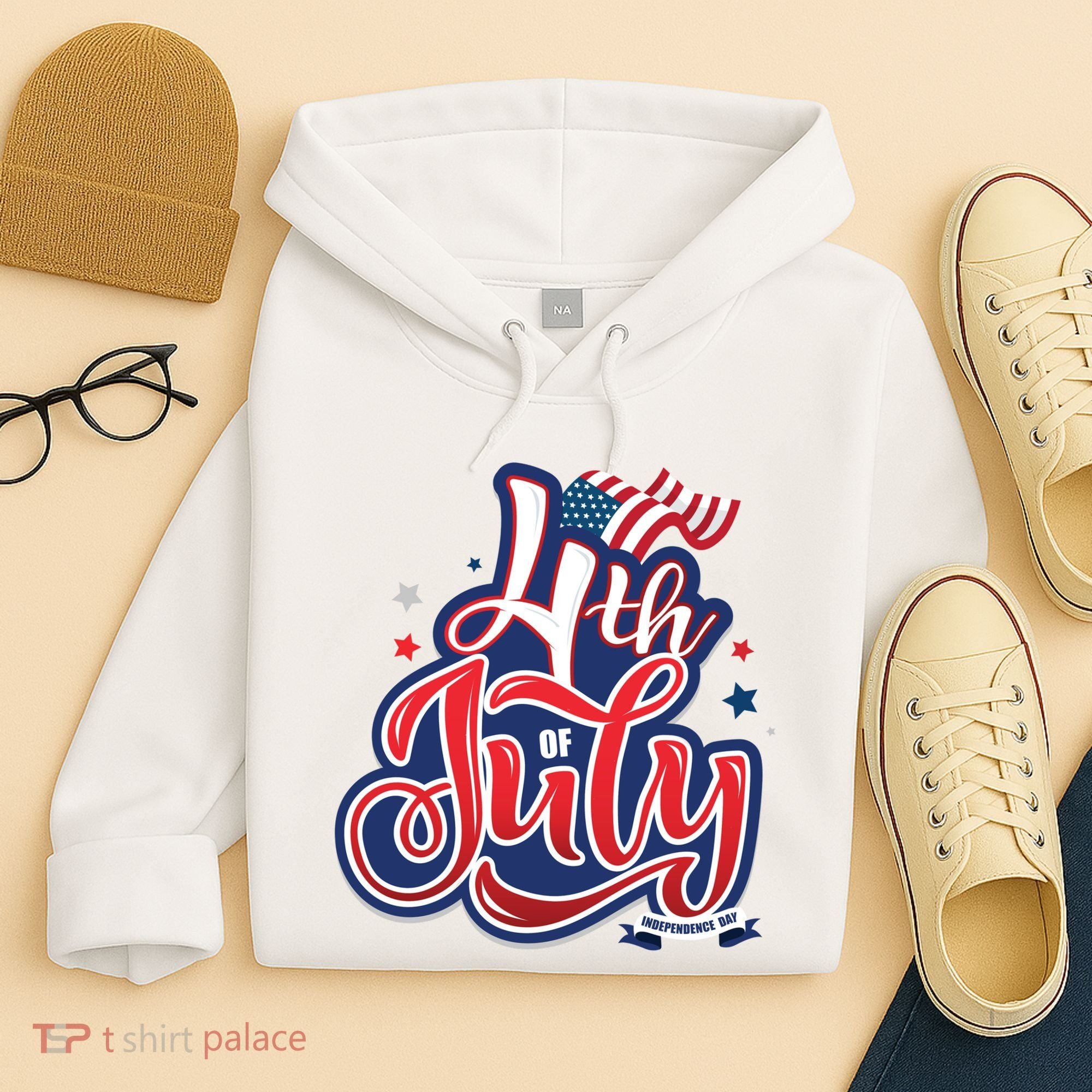 4th of July Celebrate USA Independence Day Hoodie