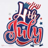 4th of July Celebrate USA Independence Day Button thumb 1