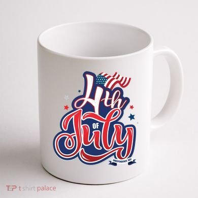 4th of July Celebrate USA Independence Day Coffee Mug back
