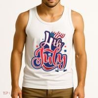 4th of July Celebrate USA Independence Day Tank Top thumb 3