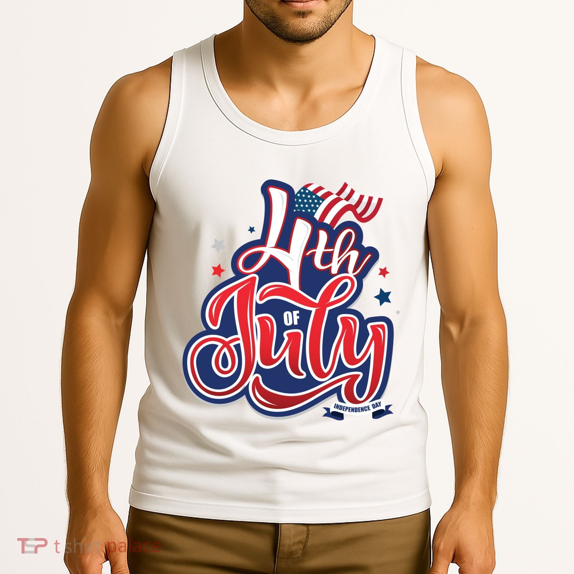 4th of July Celebrate USA Independence Day Tank Top
