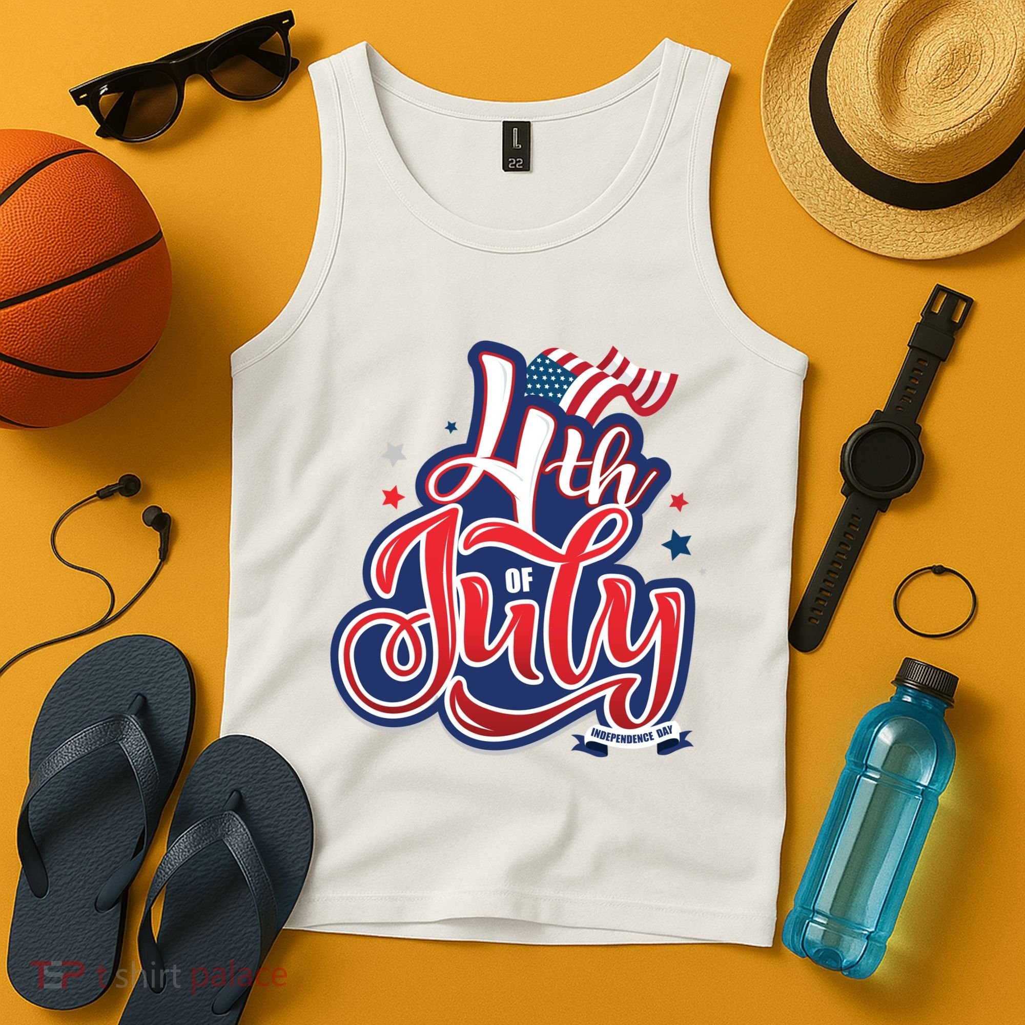 4th of July Celebrate USA Independence Day Tank Top