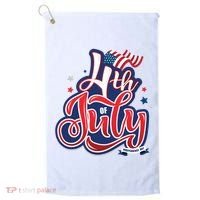 4th of July Celebrate USA Independence Day Golf Towel thumb 0