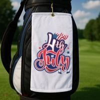 4th of July Celebrate USA Independence Day Golf Towel thumb 2