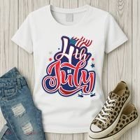 4th of July Celebrate USA Independence Day Women's T-Shirt thumb 3