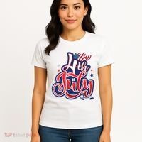 4th of July Celebrate USA Independence Day Women's T-Shirt thumb 4