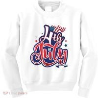 4th of July Celebrate USA Independence Day Kids Sweatshirt thumb 0