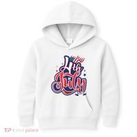 4th of July Celebrate USA Independence Day Kids Hoodie thumb 0