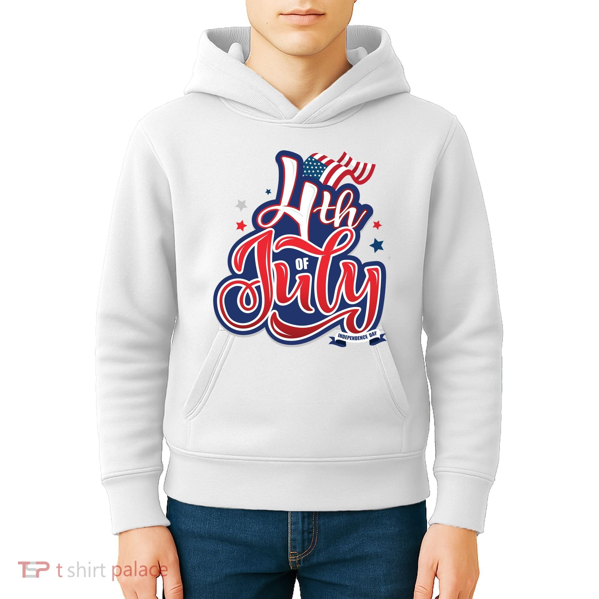 4th of July Celebrate USA Independence Day Kids Hoodie