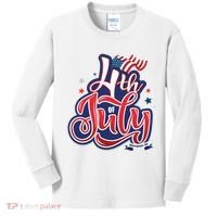4th of July Celebrate USA Independence Day Kids Long Sleeve Shirt thumb 0