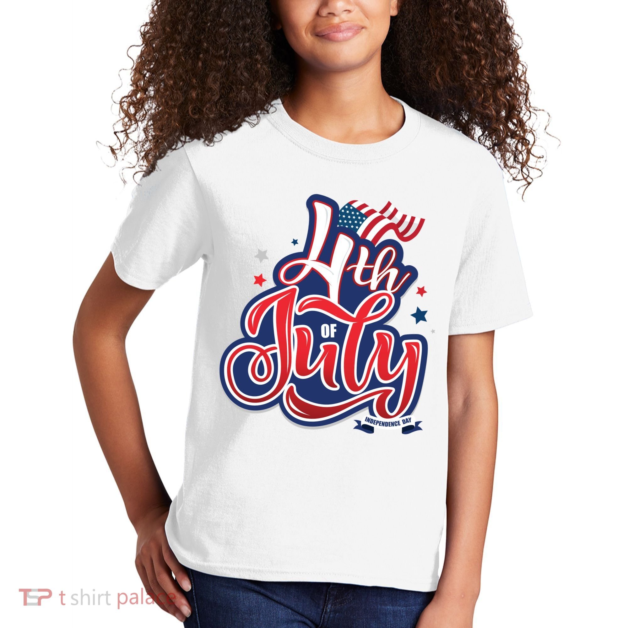 4th of July Celebrate USA Independence Day Kids T-Shirt