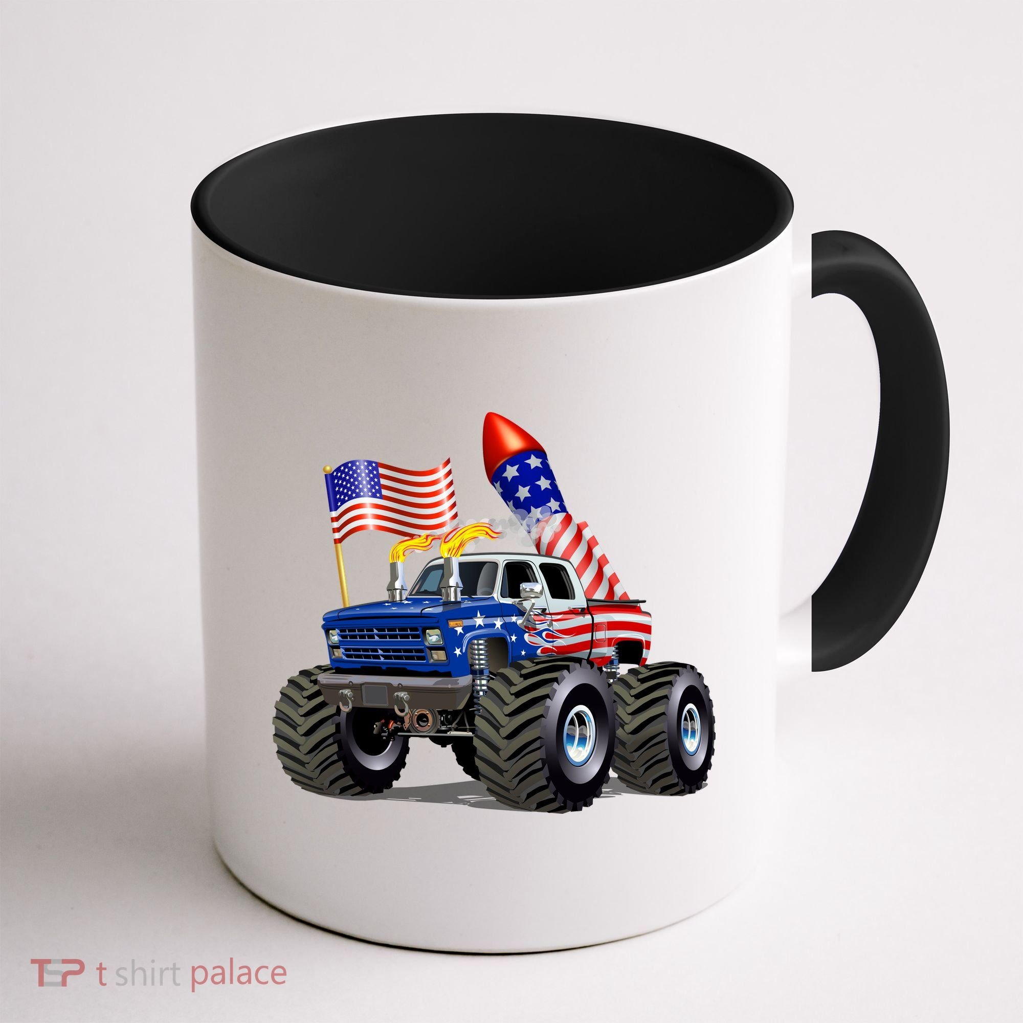 4th Of July Firecracker Monster Truck Coffee Mug