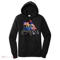 4th Of July Firecracker Monster Truck Women's Hoodie thumb 0