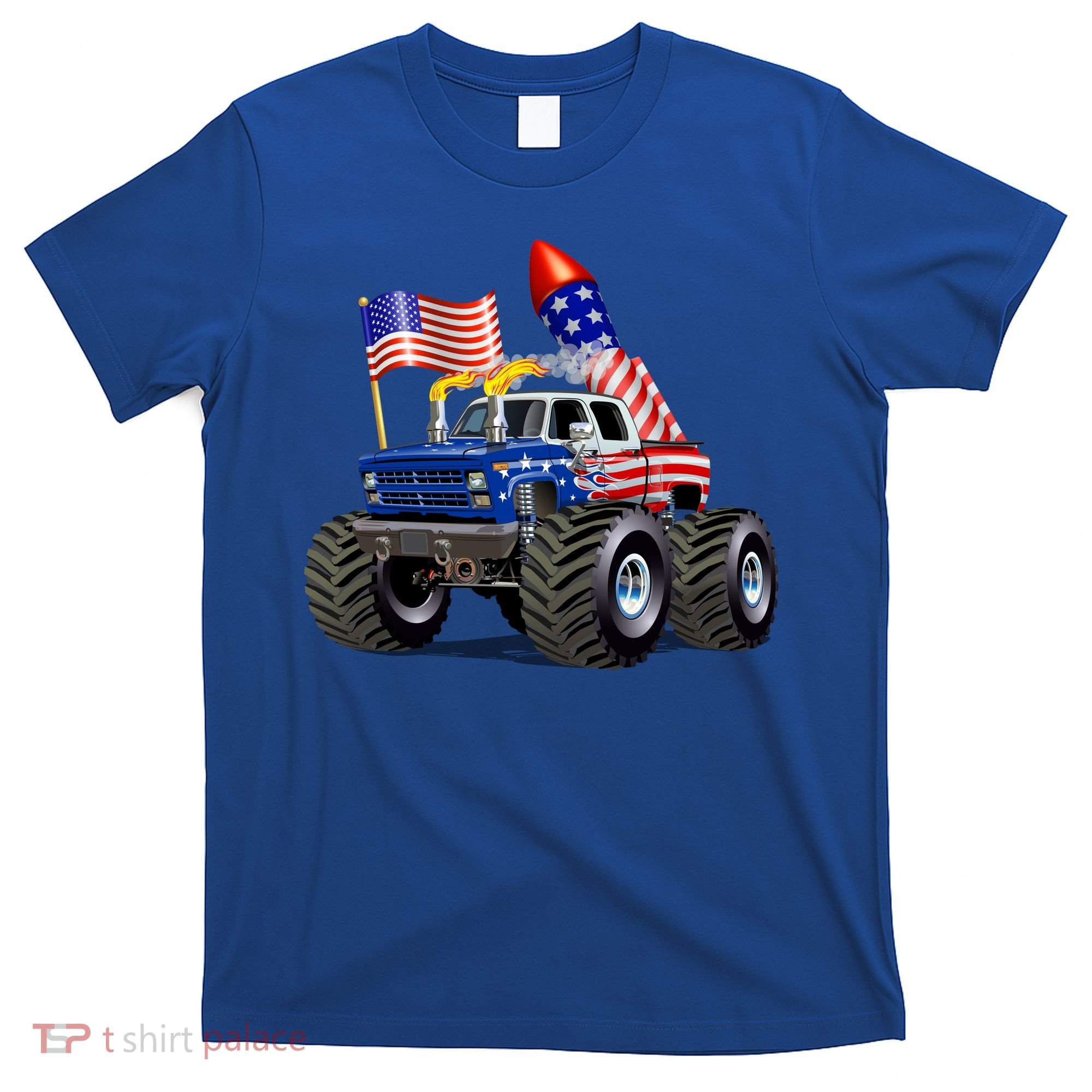 4th Of July Firecracker Monster Truck T-Shirt