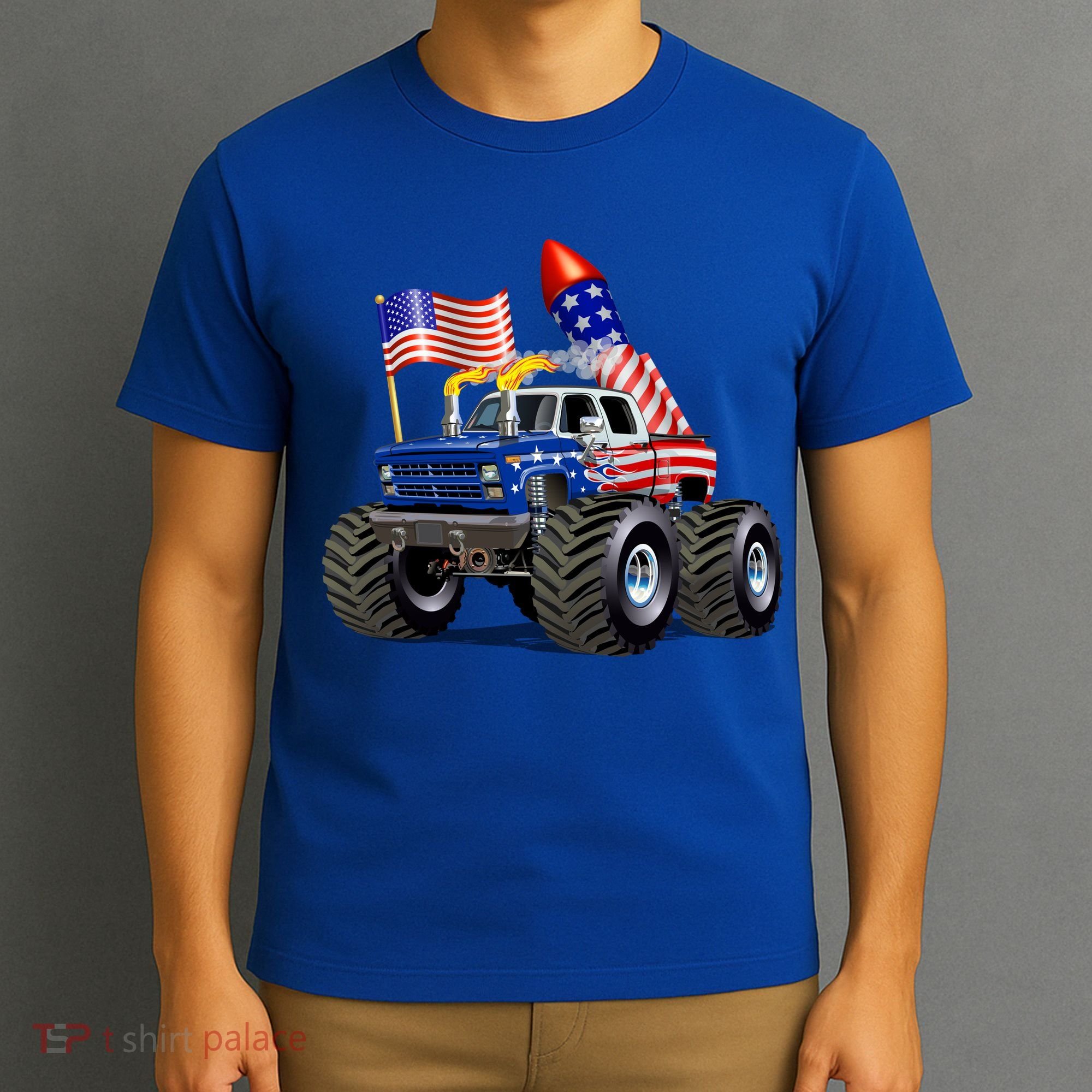 4th Of July Firecracker Monster Truck T-Shirt
