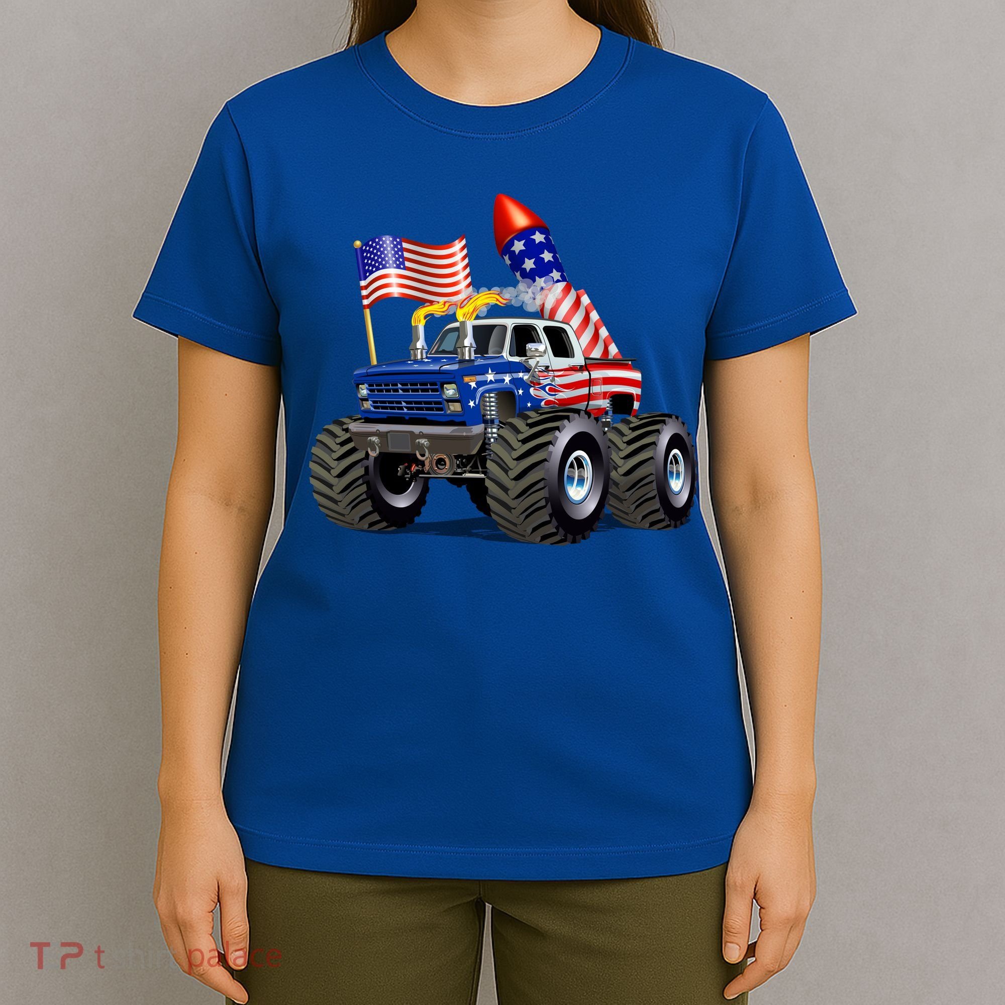 4th Of July Firecracker Monster Truck T-Shirt