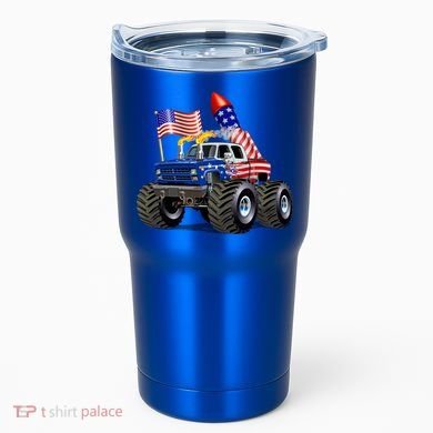 4th Of July Firecracker Monster Truck Tumbler