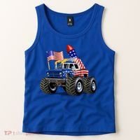 4th Of July Firecracker Monster Truck Tank Top thumb 2