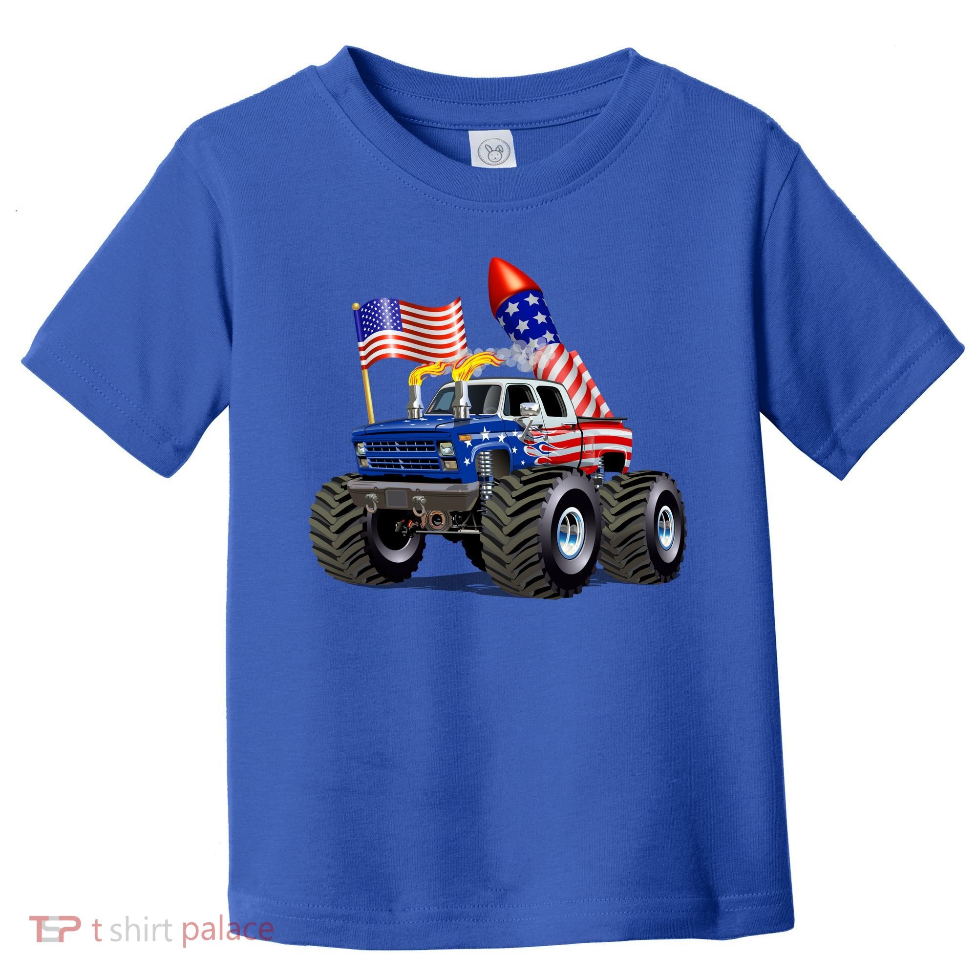 4th Of July Firecracker Monster Truck Toddler T-Shirt