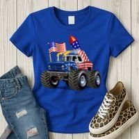 4th Of July Firecracker Monster Truck Women's T-Shirt thumb 3