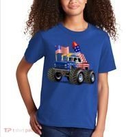 4th Of July Firecracker Monster Truck Kids T-Shirt thumb 2