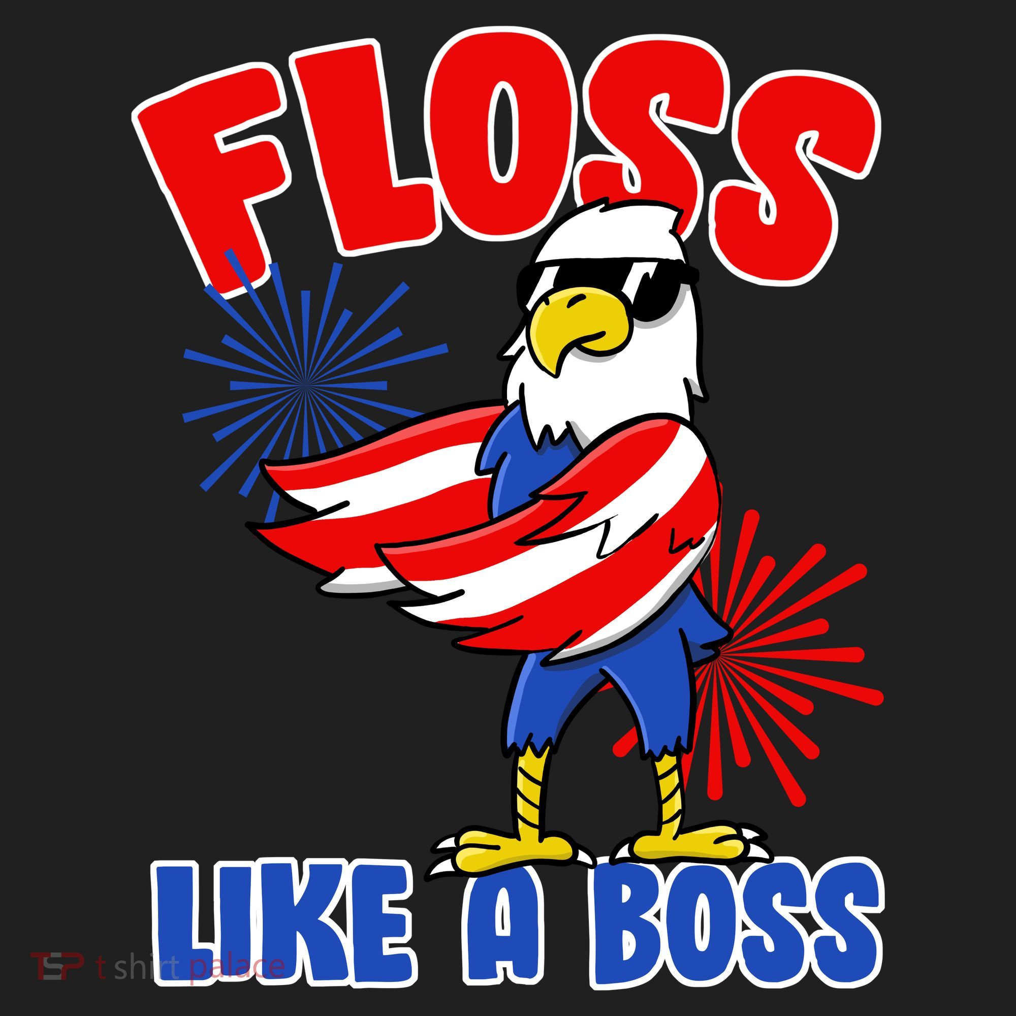 4th Of July Floss Like A Boss Eagle Women's Sweatshirt