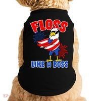 4th Of July Floss Like A Boss Eagle Doggie Tank thumb 0