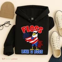 4th Of July Floss Like A Boss Eagle Hoodie thumb 4